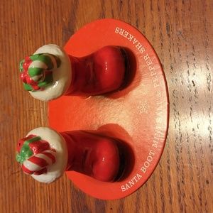 Santa boots salt and pepper shakers by Hallmark
